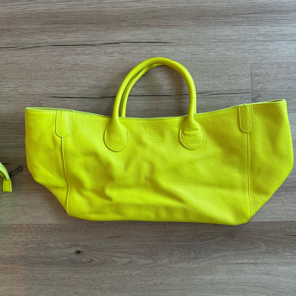 Beck Bag Tote- Neon Yellow - Medium